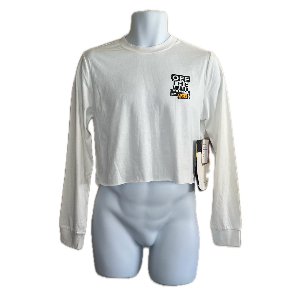 Vans Off the Wall Long Sleeve Crop Top